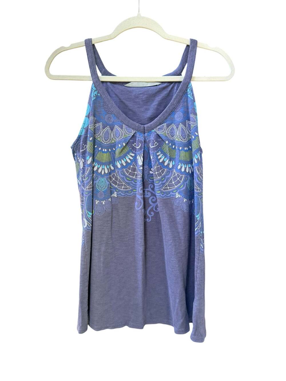 Athleta Tinker Paisley Batik Racerback Shelf Bra Tank Top